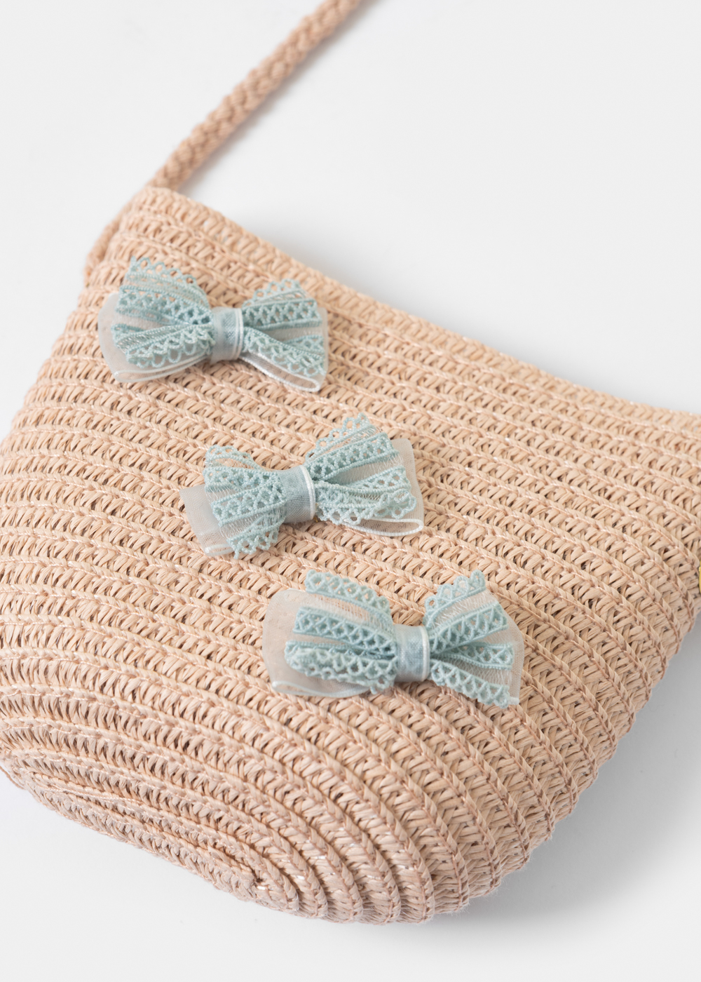 Pink Kids Bag w/ Blue Bows